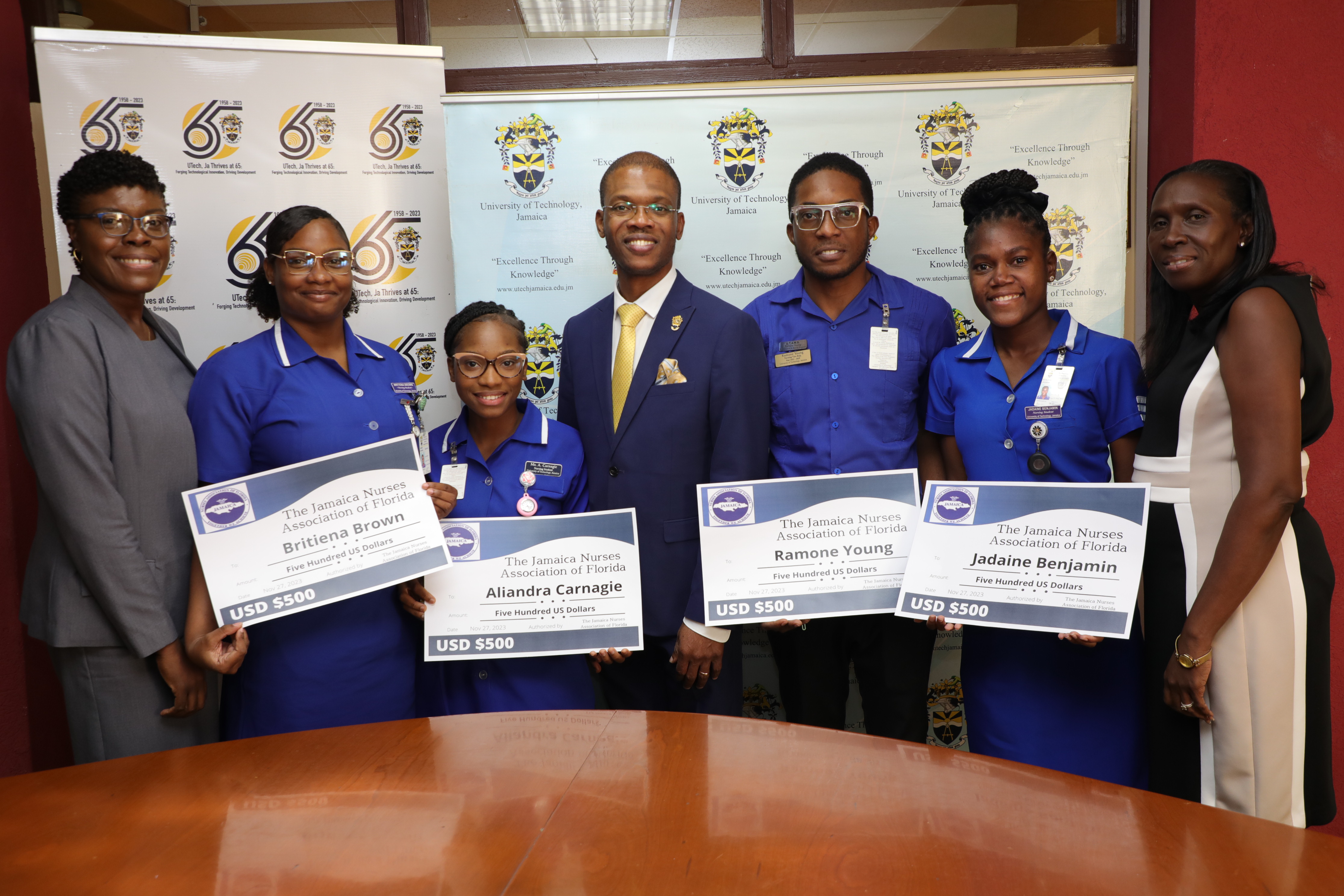 UTech, Ja. Nursing Students Receive Scholarships from Jamaica Nurses Association of Florida