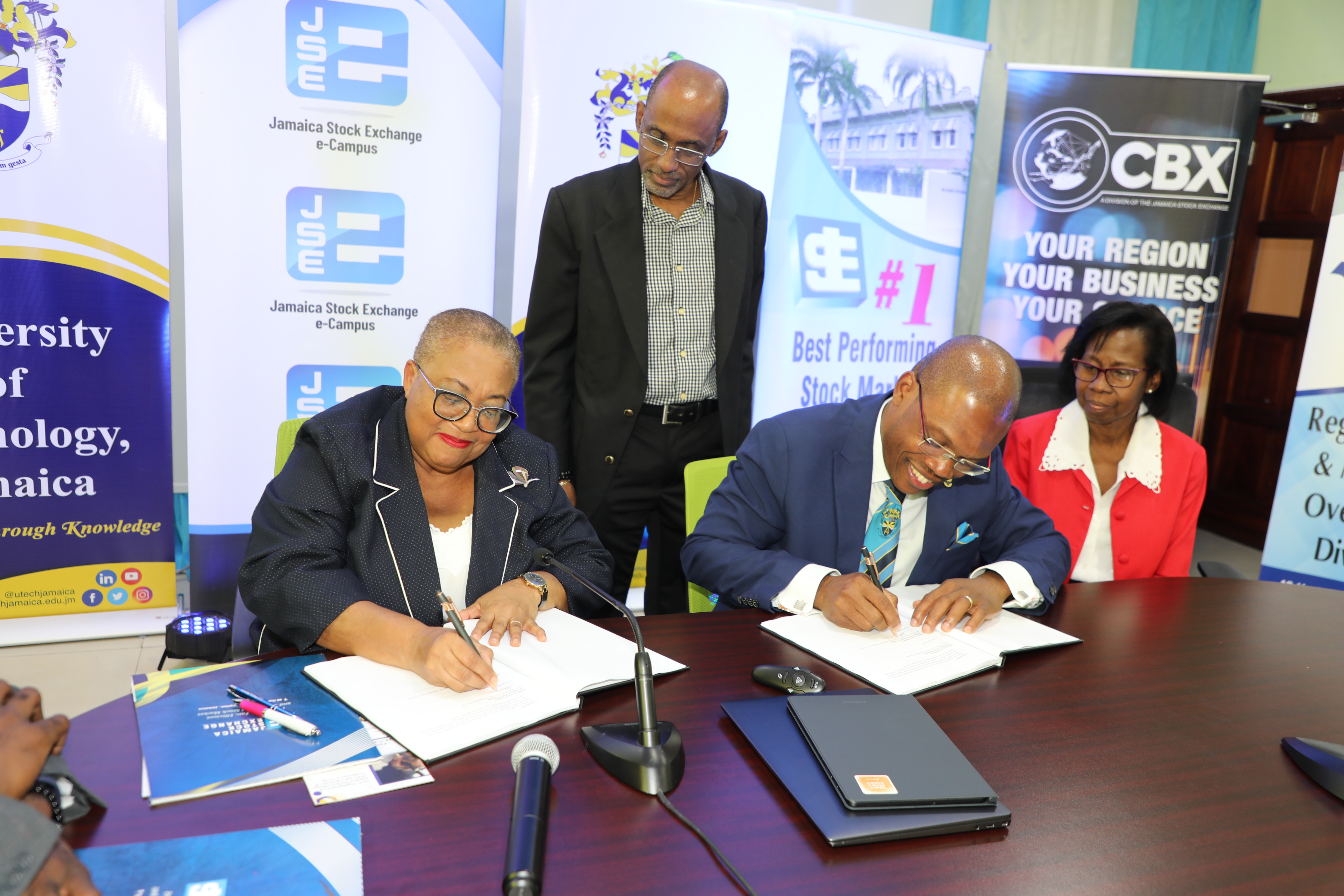 UTech, Jamaica partners with the Jamaica Stock Exchange to address training needs in the financial services sector